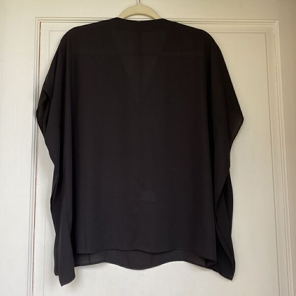 Drapey Black Blouse By Crosby By Mollie Burch - Picture 7 of 7